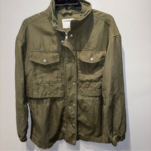 Old Navy‎ Women’s SzM Color Alpine Tundra Utility Jacket Mid Length Pockets
